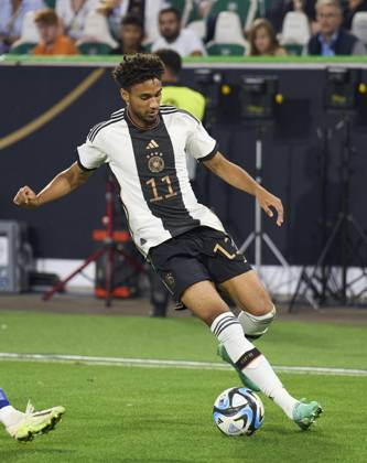 Kevin Schade, DFB 11 in the friendly match GERMANY - JAPAN 1-4 DEUTSCHLAND - JAPAN Preparation for European Championships 2024 in Germany ,Season 2023 2024, on Sept 9, 2023 in Wolfsburg, Germany.