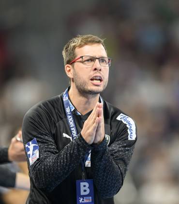 Trainer Jaron SIEWERT (B) Gestik, Geste, Handball 1. Bundesliga, 04.Spieltag, Bergischer HC (BHC) - Fuechse Berlin (B), am 10.09.2023 in Duesseldorf Deutschland. o‚ÂÂ
