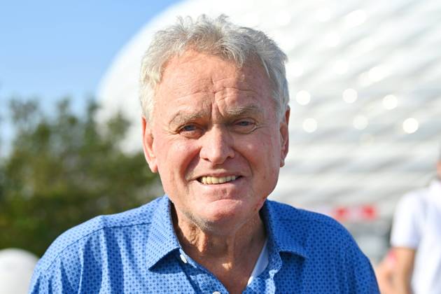 Sepp MAIER, Einzelbild,angeschnittenes, Einzelmotiv,Portraet,Portrait,Porträt. Offizielle Enthuellung des Denkmals zu Ehren von Gerd Muelleram 12.09.2023 vor der Allianz Arena in Muenchen.