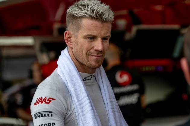 MARINA BAY, SINGAPORE: Nico Hulkenberg, racing for the Haas F1 team during the 2023 Formula 1 Singapore Grand Prix at the Marina Bay Street Circuit in Marina Bay, Singapore