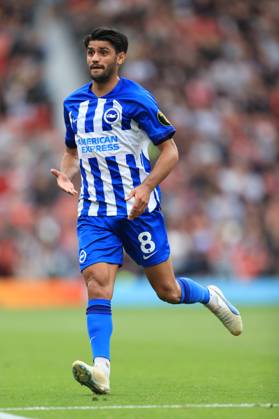 Manchester United, ManU v Brighton & Hove Albion - Premier League MANCHESTER, ENGLAND - SEPTEMBER 16: Mahmoud Dahoud of Brighton & Hove Albion in action during the Premier League match between Manchester United and Brighton & Hove Albion at Old Trafford on September 16, 2023 in Manchester, England. (Photo by Simon Stacpoole Offside Offside via Getty Images) Manchester England United Kingdom Copyright: xSimonxStacpoole OffsidexOffside 776003787