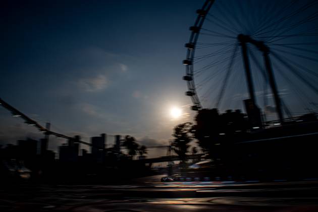 MARINA BAY, SINGAPORE: Nico Hulkenberg, racing for the Haas F1 team during the 2023 Formula 1 Singapore Grand Prix at the Marina Bay Street Circuit in Marina Bay, Singapore