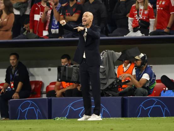 20.09.2022, CL., Champions League, FC Bayern Muenchen vs Manchester United, ManU Allianz Arena Muenchen, Fussball, im Bild: Erik ten Hag (Manchester United)