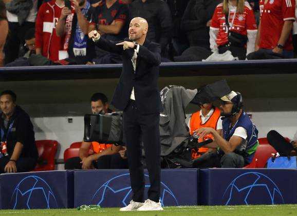 20.09.2022, CL., Champions League, FC Bayern Muenchen vs Manchester United, ManU Allianz Arena Muenchen, Fussball, im Bild: Erik ten Hag (Manchester United)