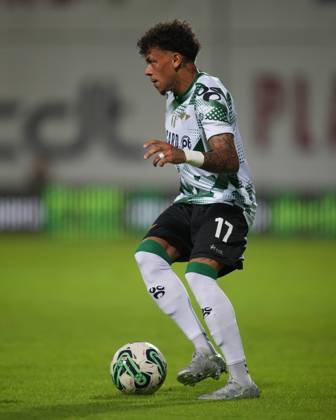 Moreirense FC v Boavista FC - Liga Portugal BETCLIC - 8ª Jornada Jeremy Antonisse do Moreirense FC durante partida entre Moreirense FC v Boavista FC valida pela Liga Portugal BETCLIC - 8ª Jornada no Estadio Comendador Joaquim de Almeida Freitas, Moreira de Conegos, Portugal (Foto de Pedro Loureiro Avant Sports) Moreira de Conegos Estadio Comendador Joaquim de Almeida Freitas Portugal Copyright: xPedroxLoureiro AvantxSportsx