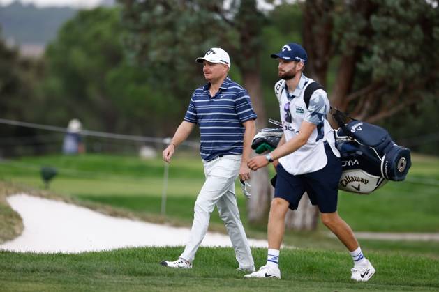 October 13, 2023, MADRID, MADRID, SPAIN: James Morrison of England looks on during Acciona Open de Espana, Round 2, Golf tournament celebrated at Club de Campo on October 13, 2023, in Madrid, Spain. MADRID SPAIN - ZUMAa181 20231013_zaa_a181_051 Copyright: xOscarxJ.xBarrosox