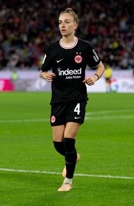 Sophia Kleinherne (Eintracht Frankfurt Frauen, 4). FC Bayern Muenchen Frauen gegen SG Eintracht Frankfurt, Fussball, Frauen-Bundesliga, 4. Spieltag, Saison 2023 2024, 14.10.2023. (DFL DFB REGULATIONS PROHIBIT ANY USE OF PHOTOGRAPHS as IMAGE SEQUENCES and or QUASI-VIDEO). FC Bayern Muenchen Frauen gegen SG Eintracht Frankfurt, Fussball, Frauen-Bundesliga, 4. Spieltag, Saison 2023 2024, 14.10.2023. Muenchen Copyright: xEibner-Pressefoto HeikexFeinerx EP_HFR