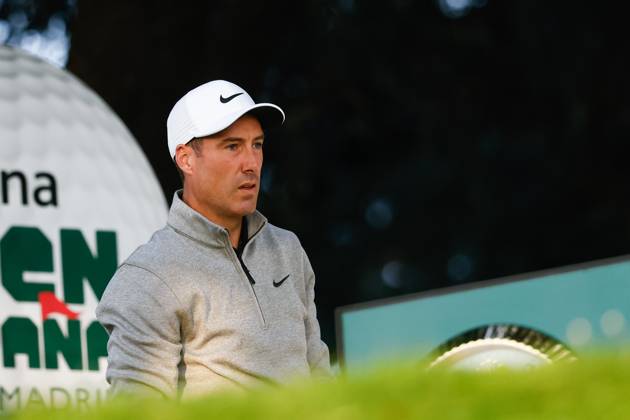 October 15, 2023, MADRID, MADRID, SPAIN: Ross Fisher of England in action during Acciona Open de Espana, Round 4, Golf tournament celebrated at Club de Campo on October 15, 2023, in Madrid, Spain. MADRID SPAIN - ZUMAa181 20231015_zaa_a181_088 Copyright: xOscarxJ.xBarrosox