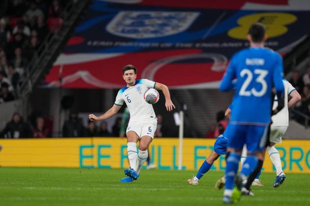 Harry Maguire Manchester United, ManU of England during the international match, Länderspiel, Nationalmannschaft between England and Italy at Wembley Stadium, London, England on 17 October 2023. Copyright: xDavidxHornx PMI-5839-0129