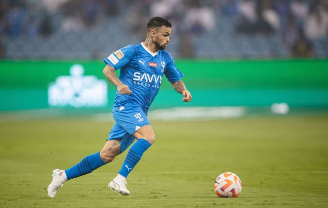 SAFF Roshn Saudi Pro League 2023-24 MD11 Michael Richard Delgado de Oliveira of Al-Hilal SFC during the Match Day 11 of the SAFF Roshn Saudi Pro League 2023-24 between Al-Hilal SFC vs Al-Ahli SFC at King Fahd International Stadium on October 27, 2023 in Riyadh, Saudi Arabia. Riyadh King Fahd International Stadium Saudi Arabia Copyright: xVictorxFrailex 0311120990st