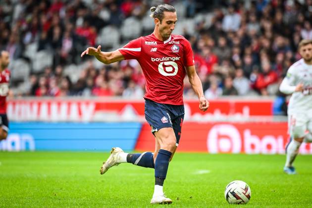 October 22, 2023, Villeneuve-d Ascq, France, France: Yusuf YAZICI of Lille during the Ligue 1 match between Lille OSC (LOSC) and Stade Brestois (Brest) at Pierre Mauroy Stadium on October 22, 2023 in Villeneuve-d Ascq near Lille, France. Villeneuve-d Ascq France - ZUMAm308 20231022_zsp_m308_023 Copyright: xMatthieuxMirvillex