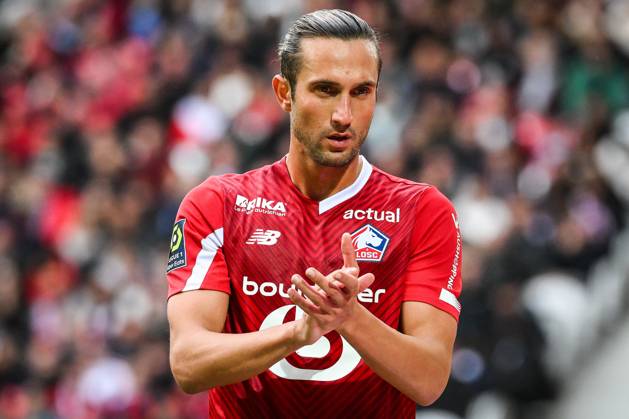 October 22, 2023, Villeneuve-d Ascq, France, France: Yusuf YAZICI of Lille during the Ligue 1 match between Lille OSC (LOSC) and Stade Brestois (Brest) at Pierre Mauroy Stadium on October 22, 2023 in Villeneuve-d Ascq near Lille, France. Villeneuve-d Ascq France - ZUMAm308 20231022_zsp_m308_029 Copyright: xMatthieuxMirvillex