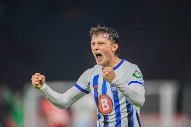 DFB Pokal, Hertha BSC vs 1. FSV Mainz 05. Berlin, 01.11.2023 Fabian Reese (Hertha BSC, 11) feiern nach dem Sieg DFB Pokal, Hertha BSC vs 1. FSV Mainz 05, Olympiastadion, Berlin, 01.11.2023 DFL REGULATIONS PROHIBIT ANY USE OF PHOTOGRAPHS AS IMAGE SEQUENCES AND OR QUASI-VIDEO. Copyright: xBEAUTIFULxSPORTS LucianoxLimax