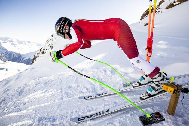 ALPINE SKIING - Ski Austria, training SOELDEN,AUSTRIA,08.NOV.23 - ALPINE SKIING - Ski Austria, downhill, training, ladies. Image shows Cornelia Huetter (AUT). GEPAxpictures xPatrickxSteiner