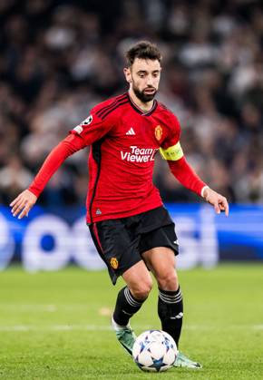 231108 Bruno Fernandes of Manchester United, ManU during the UEFA Champions League football match between FC Copenhagen and Manchester United on November 8, 2023 in Copenhagen. Photo: Petter Arvidson BILDBYRAN kod PA PA0685 fotboll football soccer fotball champions league fc copenhagen manchester united bbeng Copyright: PETTERxARVIDSON BB231108PA096