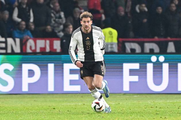 Fussball, Herren, Saison 2023 2024, Länderspiel in Berlin, Deutschland - Türkei, v. l. Leon Goretzka (Deutschland) in Aktion, am Ball, Einzelaktion, 18.11. 2023, Copyright: xMatthiasxKochx