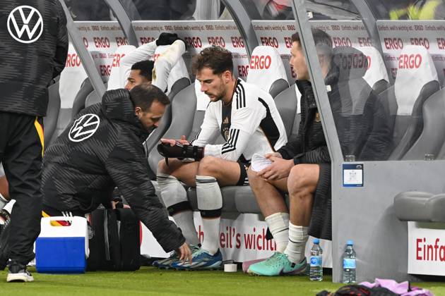 Fussball, Herren, Saison 2023 2024, Länderspiel in Berlin, Deutschland - Türkei, v. l. Leon Goretzka (Deutschland), 18.11. 2023, Copyright: xMatthiasxKochx