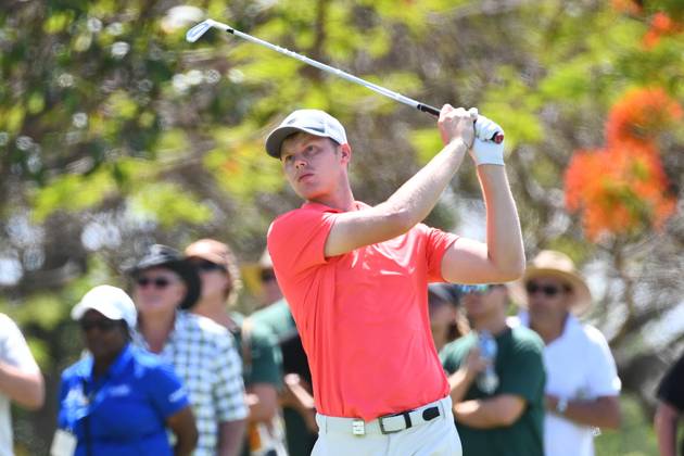 GOLF AUSTRALIAN PGA, Golf Herren Cameron Davis plays a shot during round 2 of the 2023 Australian PGA Championship in Brisbane, Friday, November 24, 2023. ( NO ARCHIVING, EDITORIAL USE ONLY, NO USE IN BOOKS WITHOUT CONSENT BRISBANE QUEENSLAND AUSTRALIA Copyright: xJONOxSEARLEx 20231124001869070734