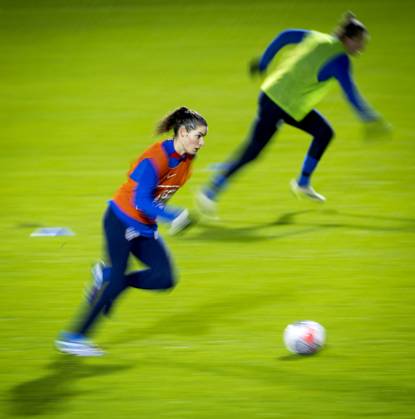 ZEIST - Dominique Janssen during a training of the Dutch women s team on the KNVB Campus. The football women are training for the Nations League matches against England and Belgium. ANP KOEN VAN WEEL xVIxANPxSportx xxANPxIVx 484888981 originalFilename: 484888981
