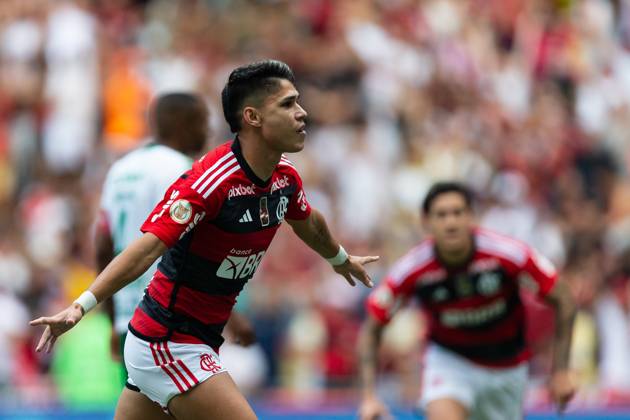 December 3, 2023, Rio de Janeiro, Brazil, Brazil: LUIZ ARAUJO of Flamengo celebrates during the match between Flamengo and Cuiaba as part of Brasileirao Serie A 2023 at Maracana Stadium on December 03, 2023 in Rio de Janeiro, Brazil. Rio de Janeiro Brazil - ZUMAc227 20231203_zsp_c227_056 Copyright: xRuanoxCarneirox
