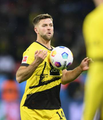 Niclas FUELLKRUG (Füllkrug)(DO) Aktion Fussball 1. Bundesliga,13.Spieltag, Bayer 04 Leverkusen (LEV) - Borussia Dortmund (DO) 1:1, am 03.12.2023 in Leverkusen Deutschland. DFL regulations prohibit any use of photographs as image sequences and or quasi-video Â