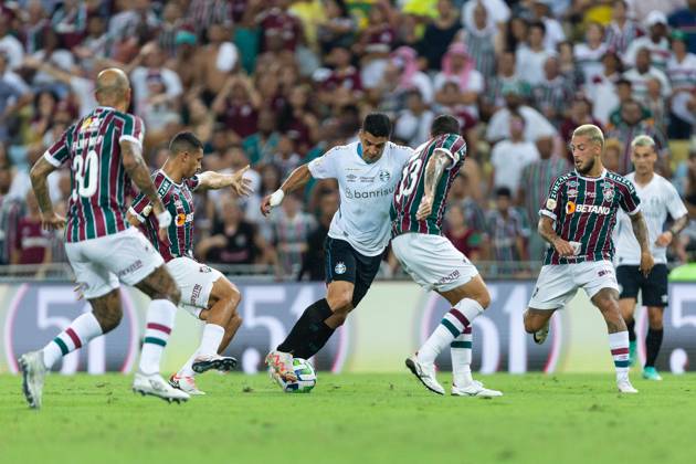 December 6, 2023, Rio de Janeiro, Brazil, Brazil: LUIS SUAREZ of Gremio during the match between Fluminense and Gremio as part of Brasileirao Serie A 2023 at Nilton Santos Stadium on December 06, 2023 in Rio de Janeiro, Brazil. Rio de Janeiro Brazil - ZUMAc227 20231206_zsp_c227_031 Copyright: xRuanoxCarneirox
