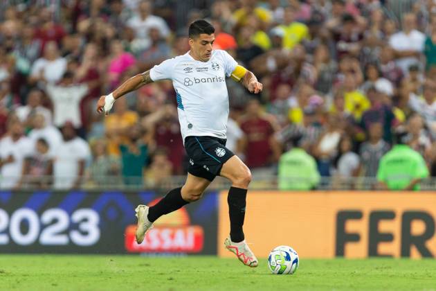December 6, 2023, Rio de Janeiro, Brazil, Brazil: LUIS SUAREZ of Gremio during the match between Fluminense and Gremio as part of Brasileirao Serie A 2023 at Nilton Santos Stadium on December 06, 2023 in Rio de Janeiro, Brazil. Rio de Janeiro Brazil - ZUMAc227 20231206_zsp_c227_034 Copyright: xRuanoxCarneirox