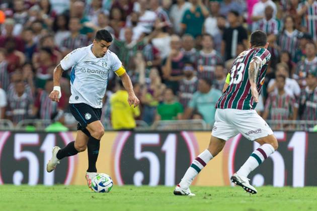 December 6, 2023, Rio de Janeiro, Brazil, Brazil: LUIS SUAREZ of Gremio during the match between Fluminense and Gremio as part of Brasileirao Serie A 2023 at Nilton Santos Stadium on December 06, 2023 in Rio de Janeiro, Brazil. Rio de Janeiro Brazil - ZUMAc227 20231206_zsp_c227_039 Copyright: xRuanoxCarneirox
