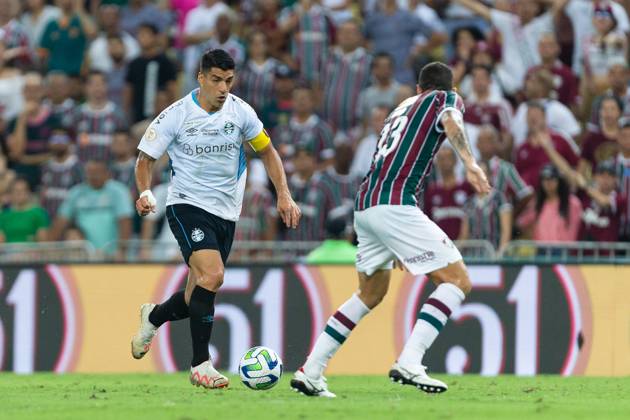December 6, 2023, Rio de Janeiro, Brazil, Brazil: LUIS SUAREZ of Gremio during the match between Fluminense and Gremio as part of Brasileirao Serie A 2023 at Nilton Santos Stadium on December 06, 2023 in Rio de Janeiro, Brazil. Rio de Janeiro Brazil - ZUMAc227 20231206_zsp_c227_041 Copyright: xRuanoxCarneirox