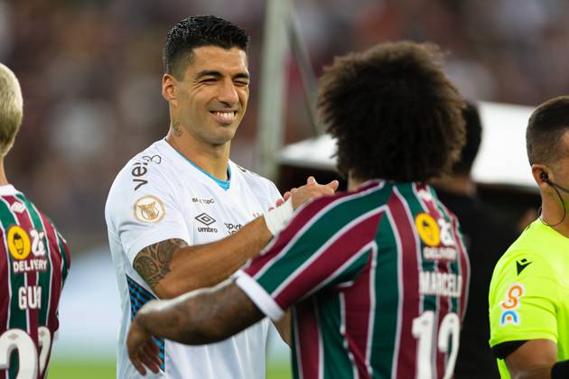 December 6, 2023, Rio de Janeiro, Brazil, Brazil: LUIS SUAREZ of Gremio during the match between Fluminense and Gremio as part of Brasileirao Serie A 2023 at Nilton Santos Stadium on December 06, 2023 in Rio de Janeiro, Brazil. Rio de Janeiro Brazil - ZUMAc227 20231206_zsp_c227_061 Copyright: xRuanoxCarneirox