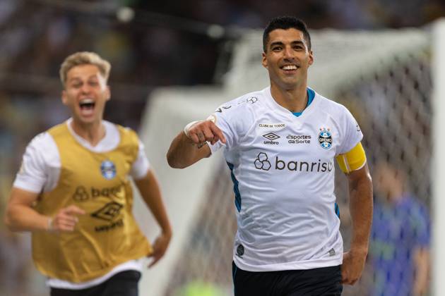 December 6, 2023, Rio de Janeiro, Brazil, Brazil: LUIS SUAREZ of Gremio celebrates your goal during the match between Fluminense and Gremio as part of Brasileirao Serie A 2023 at Maracana Stadium on December 06, 2023 in Rio de Janeiro, Brazil. Rio de Janeiro Brazil - ZUMAc227 20231206_zsp_c227_080 Copyright: xRuanoxCarneirox