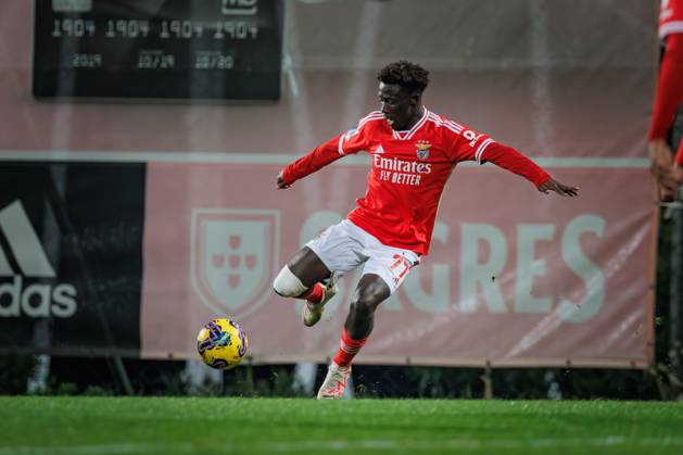 Gerson Sousa during Liga Portugal 2 Sabseg 23 24 game between SL Benfica B and CD Nacional at Benfica Campus, Seixal, Lisbon, Portugal. (Maciej Rogowski) Lisbon Benfica Campus Portugal Copyright: xMaciejxRogowskix slbb-nacional-full-026