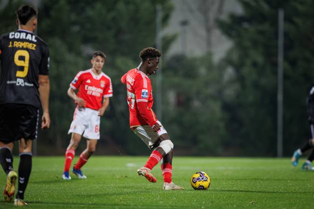 Gerson Sousa during Liga Portugal 2 Sabseg 23 24 game between SL Benfica B and CD Nacional at Benfica Campus, Seixal, Lisbon, Portugal. (Maciej Rogowski) Lisbon Benfica Campus Portugal Copyright: xMaciejxRogowskix slbb-nacional-full-033
