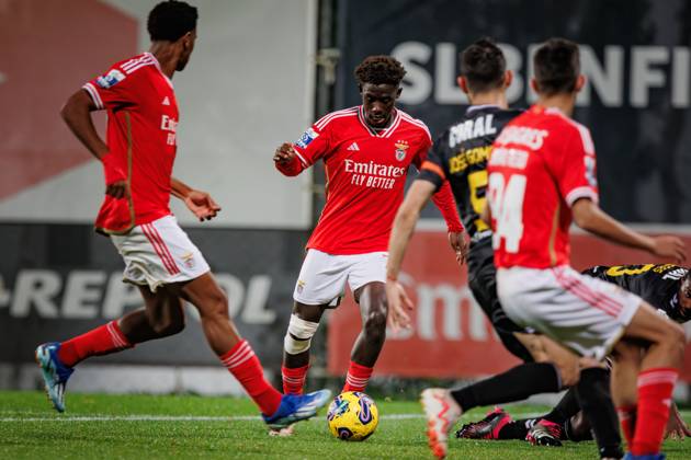 Gerson Sousa during Liga Portugal 2 Sabseg 23 24 game between SL Benfica B and CD Nacional at Benfica Campus, Seixal, Lisbon, Portugal. (Maciej Rogowski) Lisbon Benfica Campus Portugal Copyright: xMaciejxRogowskix slbb-nacional-full-102