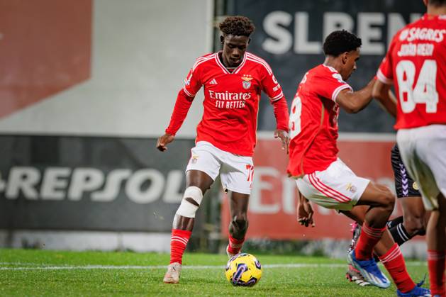 Gerson Sousa during Liga Portugal 2 Sabseg 23 24 game between SL Benfica B and CD Nacional at Benfica Campus, Seixal, Lisbon, Portugal. (Maciej Rogowski) Lisbon Benfica Campus Portugal Copyright: xMaciejxRogowskix slbb-nacional-full-103