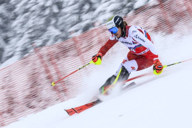 Bilder des Jahres 2024, Sport 01 Januar ALPINE SKIING - FIS WC Adelboden ADELBODEN,SWITZERLAND,07.JAN.24 - ALPINE SKIING - FIS World Cup, slalom, men. Image shows Manuel Feller (AUT).  GEPAxpictures xMarioxBuehner-Weinrauch