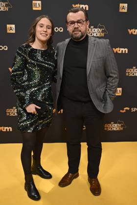 70th Belgian Golden Shoe award ANTWERPEN, BELGIUM - JANUARY 18 : Detruyer Marie and Serge Detruyer pictured during the annual Golden Shoe award show at the Antwerp Avenue TV studio on January 18, 2024 in Antwerpen, Belgium, 18 01 2024 Antwerpen Belgium  Copyright: xNicoxVereeckenx