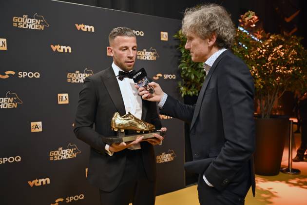70th Belgian Golden Shoe award ANTWERPEN, BELGIUM - JANUARY 18 : Alderweireld Toby defender of Antwerp FC pictured during the annual Golden Shoe award show at the Antwerp Avenue TV studio on January 18, 2024 in Antwerpen, Belgium, 18 01 2024 Antwerpen Belgium  Copyright: xNicoxVereeckenx