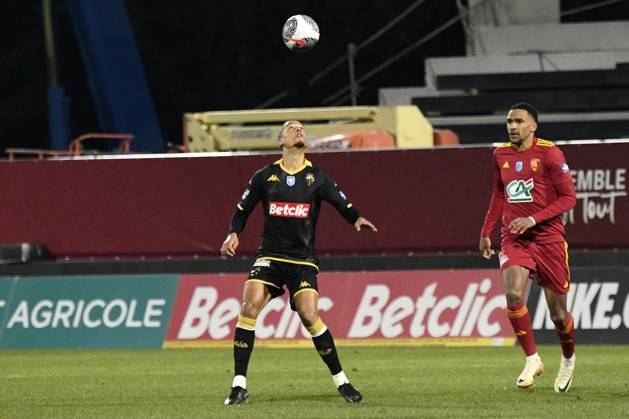 Vanderson (ASM) Rodez Aveyron Football vs. AS Monaco pour 16eme de finale de la Coupe de France au Stade Paul Lignon de Rodez, le 20 janvier 2024. FOOTBALL : Rodez AF vs. AS Monaco - Coupe de France - 20 01 2024 ValentinaClaret Panoramic