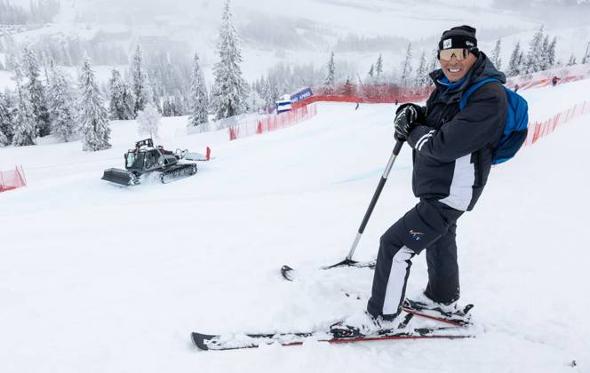 ALPINE SKIING - FIS WC Kvitfjell KVITFJELL,NORWAY,16.FEB.24 - ALPINE SKIING - FIS World Cup, downhill training, men. Image shows race director Markus Waldner (FIS).  GEPAxpictures xHaraldxSteiner