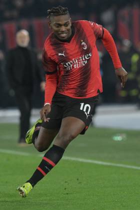 Italy: Serie A - SS Lazio vs AC Milan Rafael Leão of AC Milan in action during the Serie A match between SS Lazio vs AC Milan at Olimpic Stadium on March1,2024 in Rome, italy Rome Italy Copyright: AgostinoxGemito