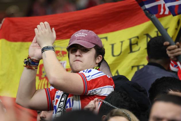 Champions League match between Atletico Madrid vs Inter 03 13 2024 Madrid, second leg of the 2023 24 Champions League round of 16, football match between CF Atletico Madrid vs FC Internazionale Milano at the Civita Metropolitano stadium in Madrid In picture : supporters Atletico Madrid Madrid stadio Civitas Metropolitano di Madrid madrid SPAGNA Copyright: xFABIOxSASSOxFabioxSassox 2L8A9836