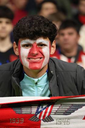 Champions League match between Atletico Madrid vs Inter 03 13 2024 Madrid, second leg of the 2023 24 Champions League round of 16, football match between CF Atletico Madrid vs FC Internazionale Milano at the Civita Metropolitano stadium in Madrid In picture : supporters Atletico Madrid Madrid stadio Civitas Metropolitano di Madrid madrid SPAGNA Copyright: xFABIOxSASSOxFabioxSassox 2L8A9857