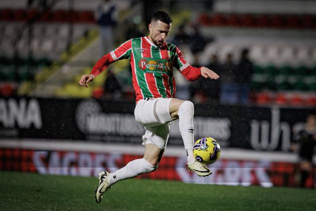 Kikas during Liga Portugal 23 24 game between CF Estrela Amadora and Casa Pia AC at Estadio Jose Gomes, Amadora, Lisbon, Portugal. (Maciej Rogowski) Lisbon Estadio Jose Gomes Portugal Copyright: xMaciejxRogowskix estrela-casapiafull-35