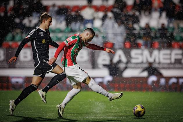 Kikas during Liga Portugal 23 24 game between CF Estrela Amadora and Casa Pia AC at Estadio Jose Gomes, Amadora, Lisbon, Portugal. (Maciej Rogowski) Lisbon Estadio Jose Gomes Portugal Copyright: xMaciejxRogowskix estrela-casapiafull-37