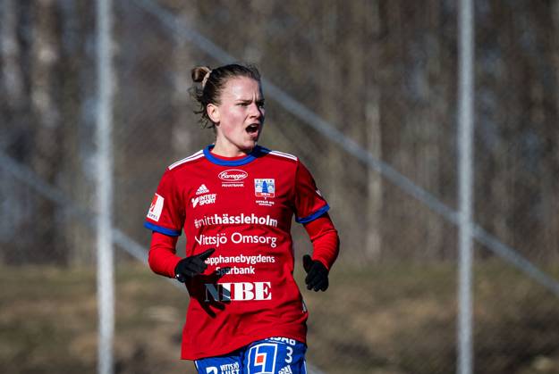 240317 Vittsjös Julia Tunturi under fotbollsmatchen i Svenska Cupen mellan Vittsjö och FC Rosengard den 17 mars 2024 i Sösdala. Copyright: CHRISTOFFERxBORGxMATTISSON BB240317CB050