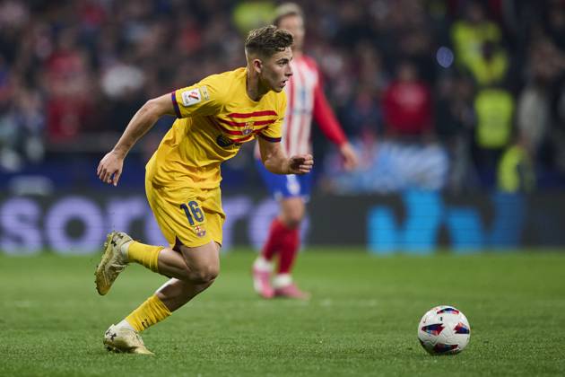 LaLiga EA Sports, Atletico de Madrid v FC Barcelona, Barca MADRID, SPAIN - MARCH 17: Fermin Lopez Central Midfield of FC Barcelona in action during the LaLiga EA Sports match between Club Atletico de Madrid and FC Barcelona at Civitas Metropolitano Stadium on March 17, 2024 in Madrid, Spain. (Photo By Francisco Macia Photo Players Images) Madrid Civitas Metropolitano Stadium Madrid Spain Copyright: xFranciscoxMacia PhotoxPlayersxImagesx