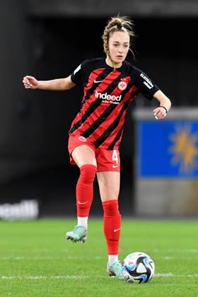 Sophia Kleinherne ( Eintracht Frankfurt Frauen ). GER, MSV Duisburg Frauen vs Eintracht Frankfurt Frauen, Fussball, Bundesliga,16. Spieltag Spielzeit 2023 2024, 17.03.2024 DFL DFB REGULATIONS PROHIBIT ANY USE OF PHOTOGRAPHS AS IMAGE SEQUENCES AND OR QUASI-VIDEO GER, MSV Duisburg Frauen vs Eintracht Frankfurt Frauen, Fussball, Bundesliga,16. Spieltag Spielzeit 2023 2024, 17.03.2024 DFL DFB REGULATIONS PROHIBIT ANY USE OF PHOTOGRAPHS AS IMAGE SEQUENCES AND OR QUASI-VIDEO Foto: Eibner-Pressefoto Thomas Thienel Duisburg Copyright: xEibner-Pressefoto ThomasxThienelx EP_TTL