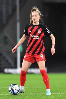 Sophia Kleinherne ( Eintracht Frankfurt Frauen ). GER, MSV Duisburg Frauen vs Eintracht Frankfurt Frauen, Fussball, Bundesliga,16. Spieltag Spielzeit 2023 2024, 17.03.2024 DFL DFB REGULATIONS PROHIBIT ANY USE OF PHOTOGRAPHS AS IMAGE SEQUENCES AND OR QUASI-VIDEO GER, MSV Duisburg Frauen vs Eintracht Frankfurt Frauen, Fussball, Bundesliga,16. Spieltag Spielzeit 2023 2024, 17.03.2024 DFL DFB REGULATIONS PROHIBIT ANY USE OF PHOTOGRAPHS AS IMAGE SEQUENCES AND OR QUASI-VIDEO Foto: Eibner-Pressefoto Thomas Thienel Duisburg Copyright: xEibner-Pressefoto ThomasxThienelx EP_TTL