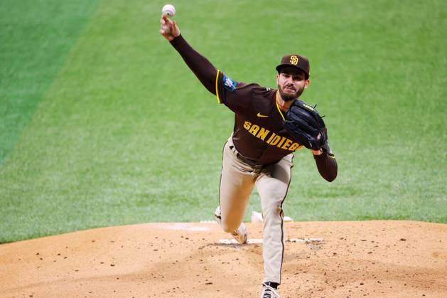 Dylan Edward Cease (Padres), MARCH 18, 2024 - Baseball : MLB, Baseball Herren, USA World Tour Seoul Series exhibition game between the LG Twins and the San Diego Padres at Gocheok Sky Dome, Seoul, South Korea. (247696218)